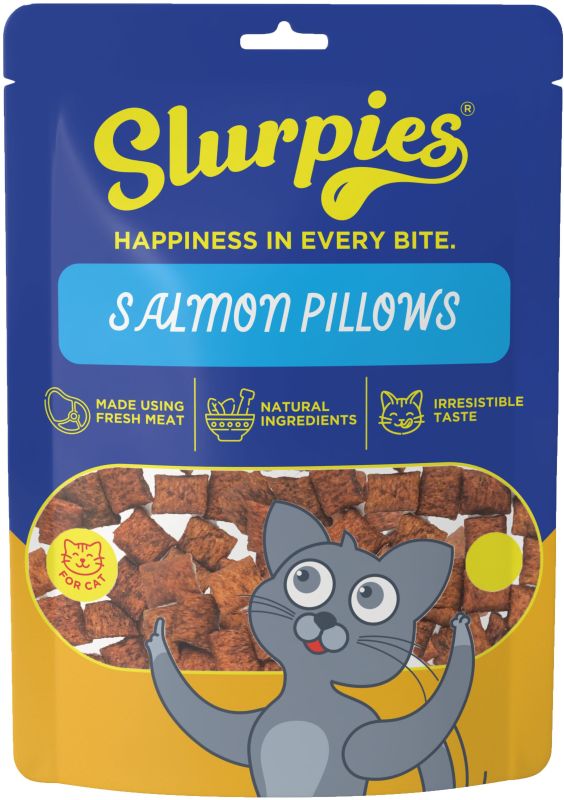 50 Gm Slurpies Salmon Pillows Cats Treats