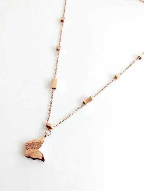 Women Trendy Gold Plated Pendant Chain