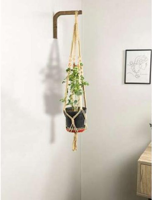 Macrame Beige Rope Plant Holder