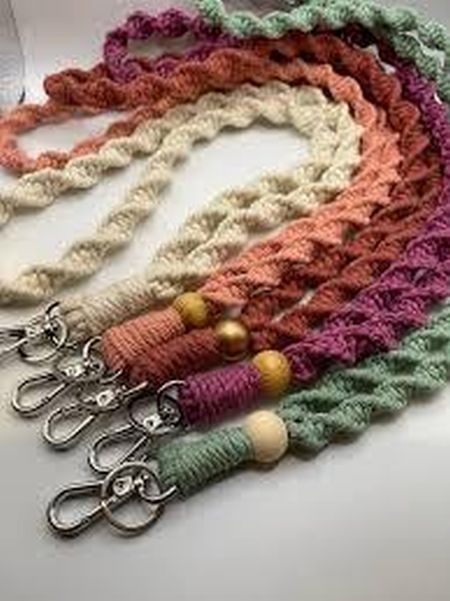 Macrame Multicolor Lanyard