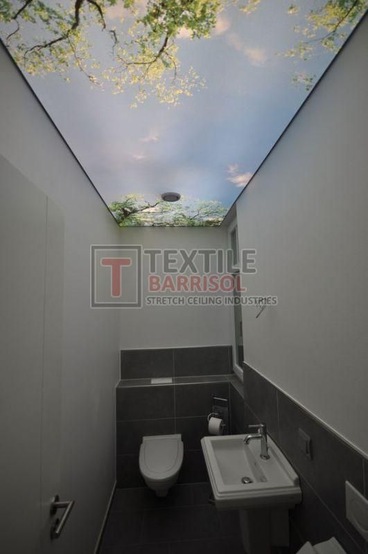 3D Bathroom Stretch Ceiling
