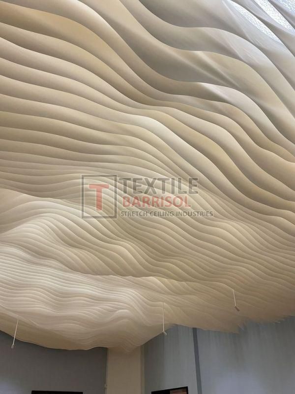 Textile Wave Fabric Ceiling