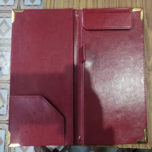 Red Leather Menu Cover