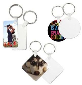 Single Side Sublimation Woodan MDF Keychain