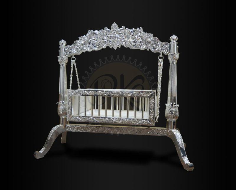Floral Arch Baby Cradle with Cushioned Base