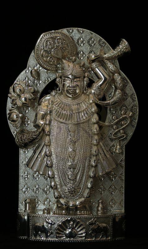 Lotus Halo Vithoba Cow Base Sculpture