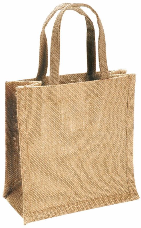 Plain Brown Jute Shopping Bag
