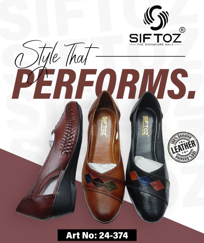 Ladies Stylish Leather Belly Shoes