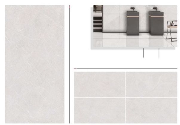 Ligth Grey Glossy Marble Tiles