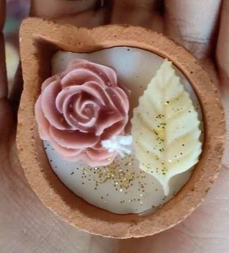 Terracotta Flower Aroma Candle