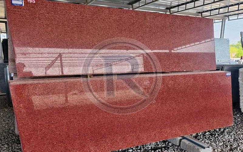 Polished Chima Red Granite Slab