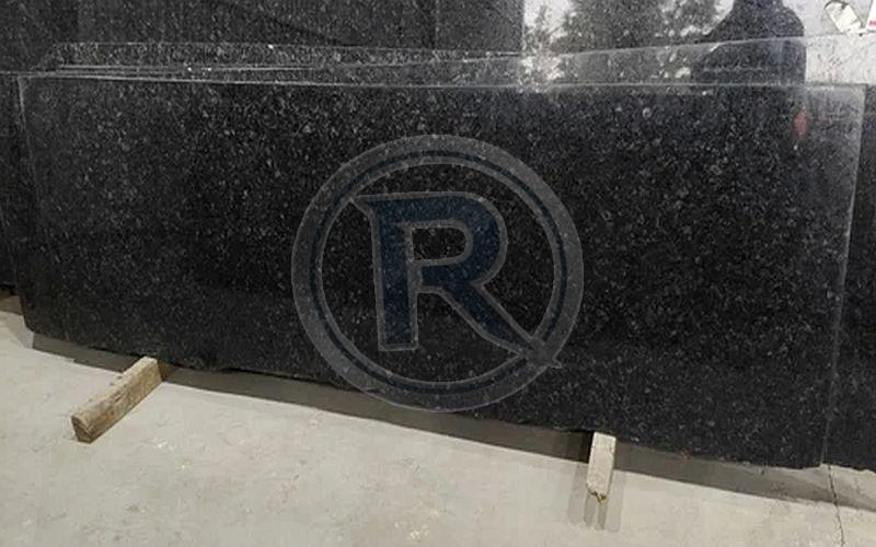 R Black Granite Slab