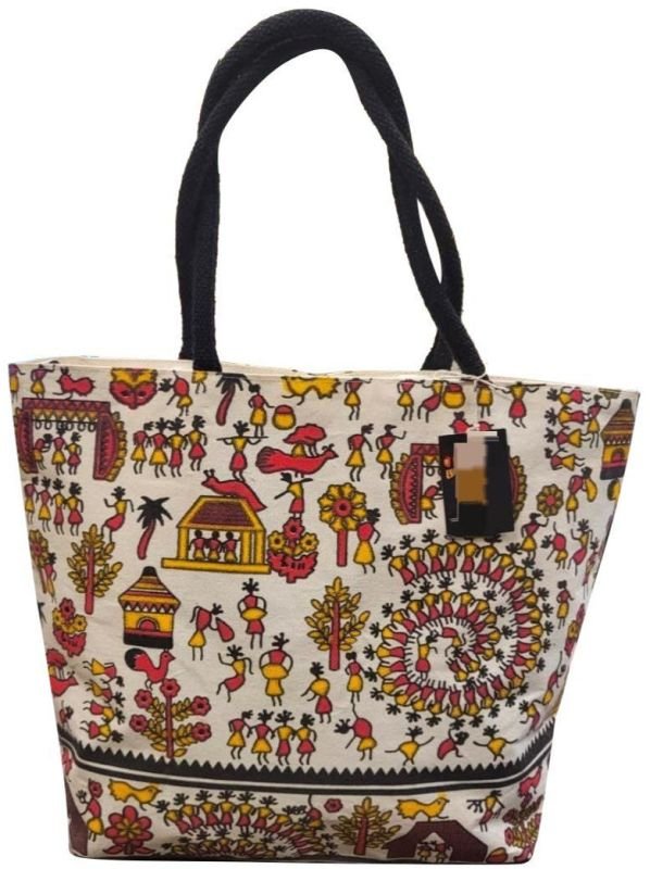Kalamkari Printed Office Jute Bag