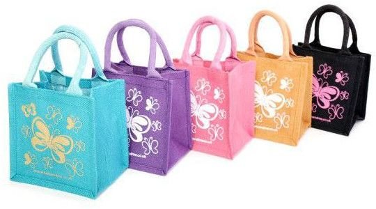 Multicolor Jute Lunch Bag