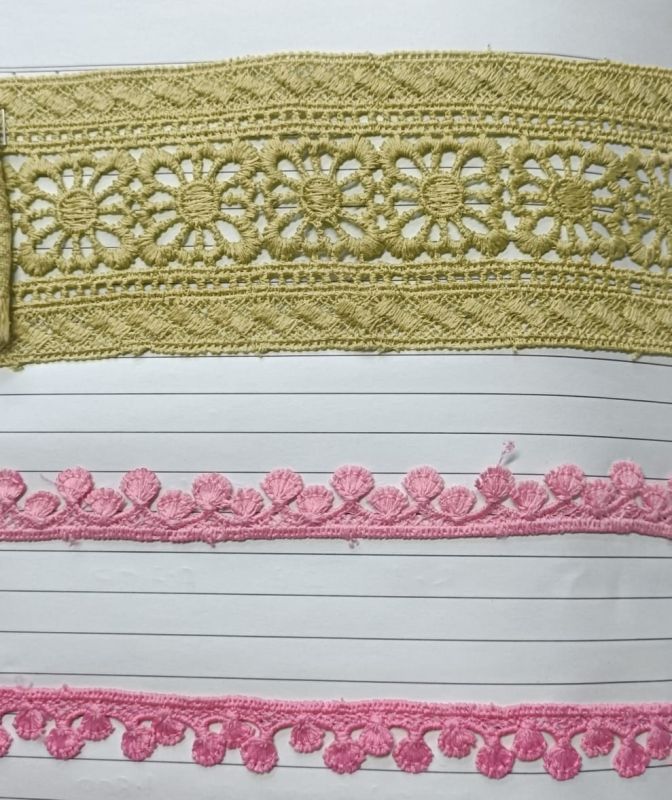 Multi Style Crochet & Mesh Pattern Polyester Lace