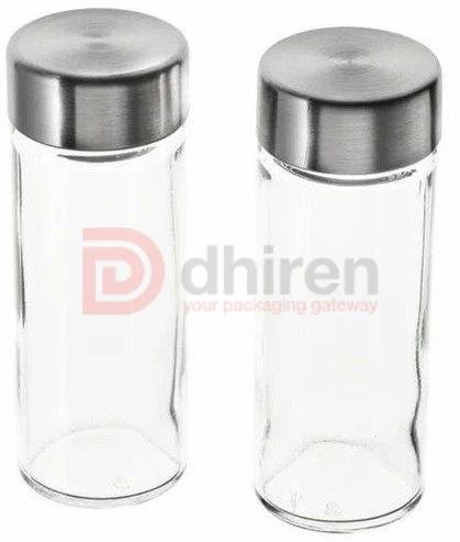 Transparent Glass Spice Jar