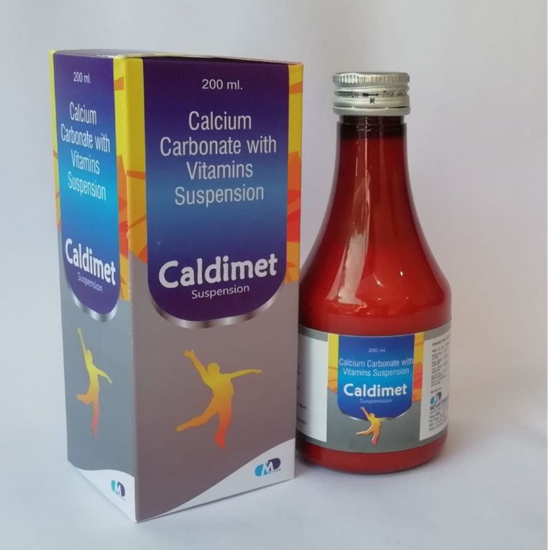 Caldimet Calcium Carbonate Vitamin D3 Suspension