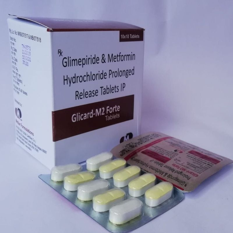 Glimepiride And Metformin Hydrochloride Prolonged Release Tablets