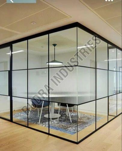 Aluminium Slim Profile Glass Partition