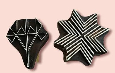 Unique Handcrafted Wooden Printing Block