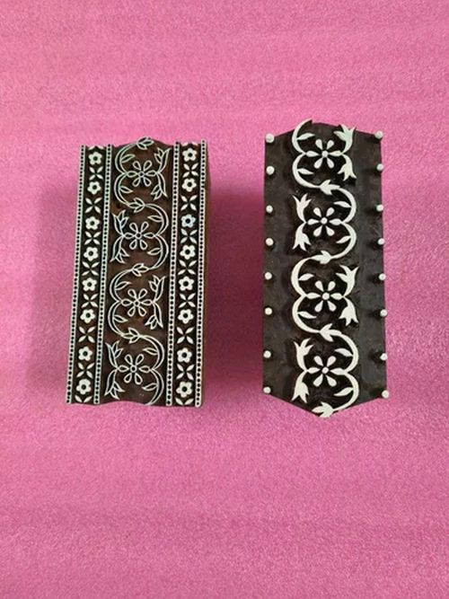 Border Sheesham Wood Printing Block