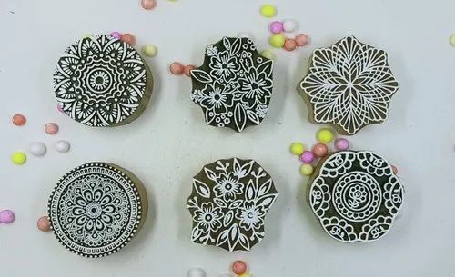 Black Wooden Handmade Printing Block