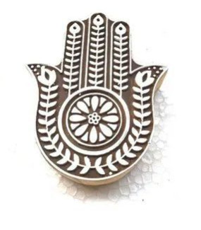 Hand Shape Wooden Printing Block