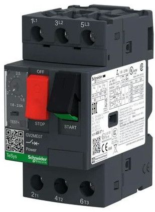 0.5kw Schneider Electric Double Pole MPCB