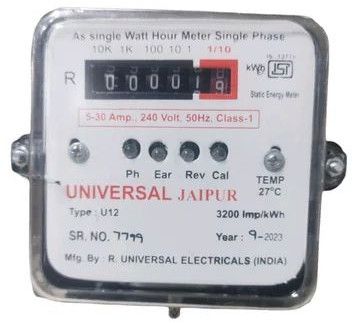 Universal Jaipur Single Phase Energy Meter