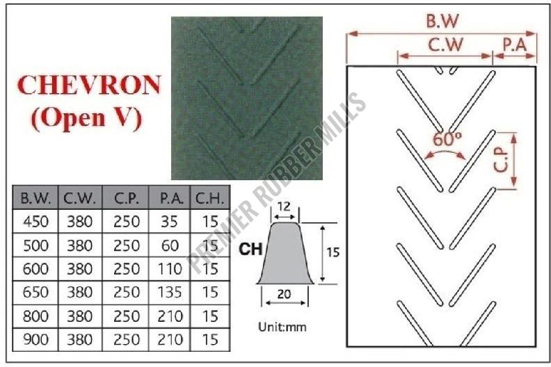 chevron conveyor belt