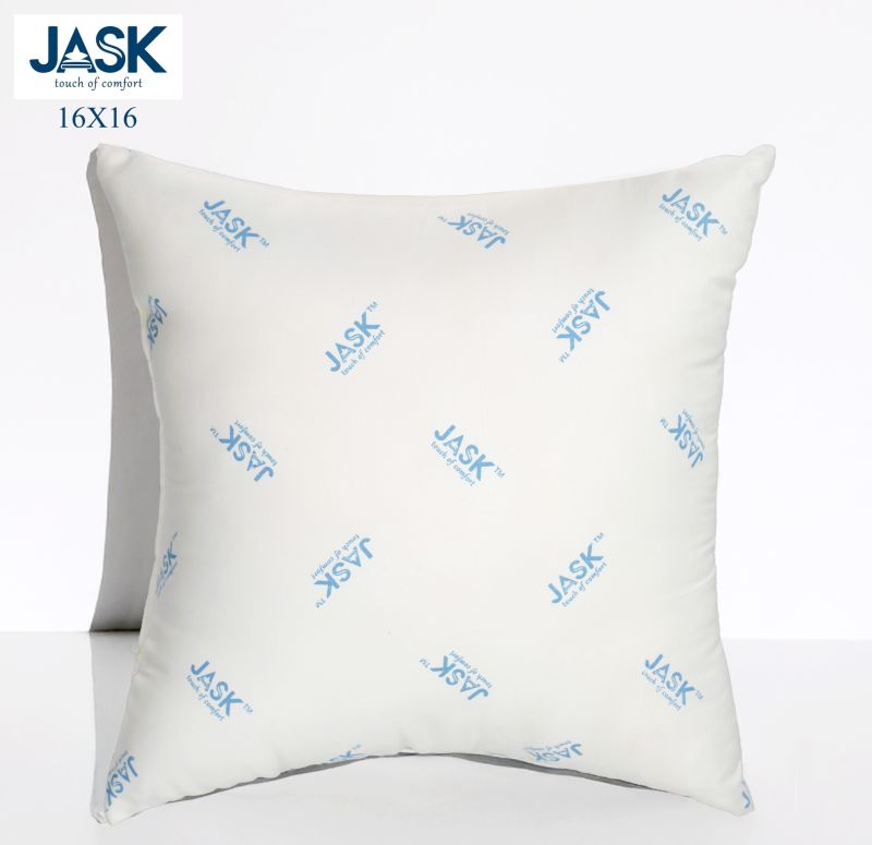 White Microfiber Cushion16X16 Inch