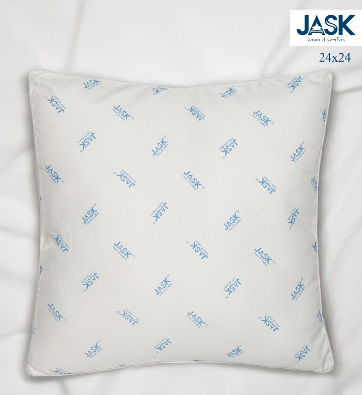 White Microfiber Cushion 24X24 Inch