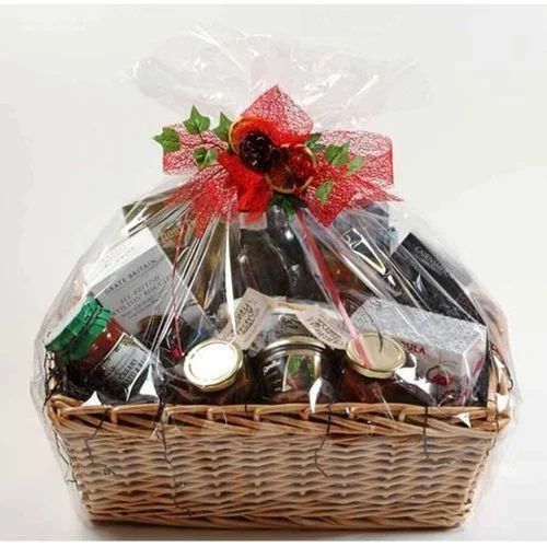 Brown MDF Gift Hamper Basket