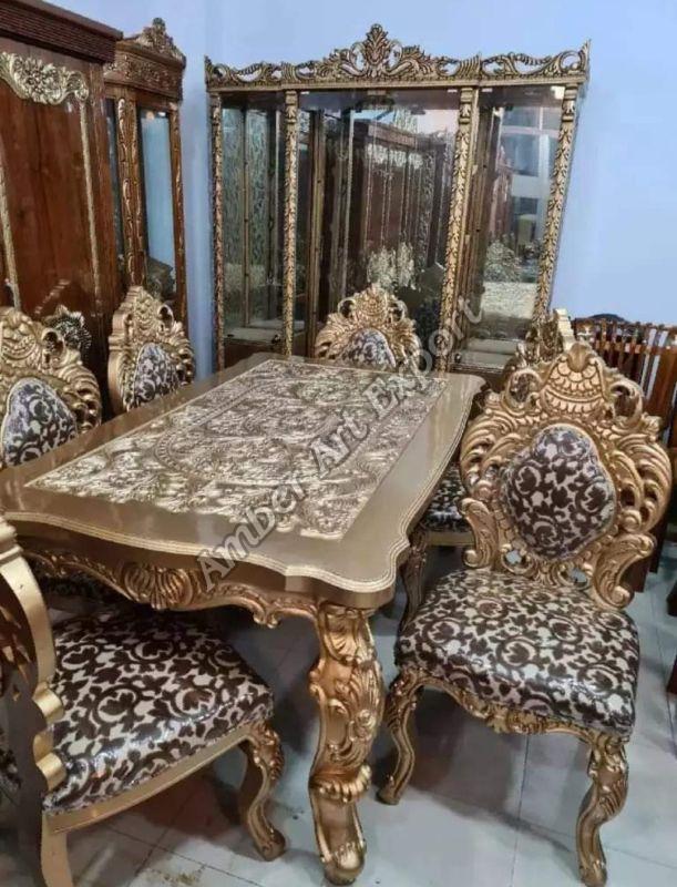 Handcrafted Royal Dining Table Set