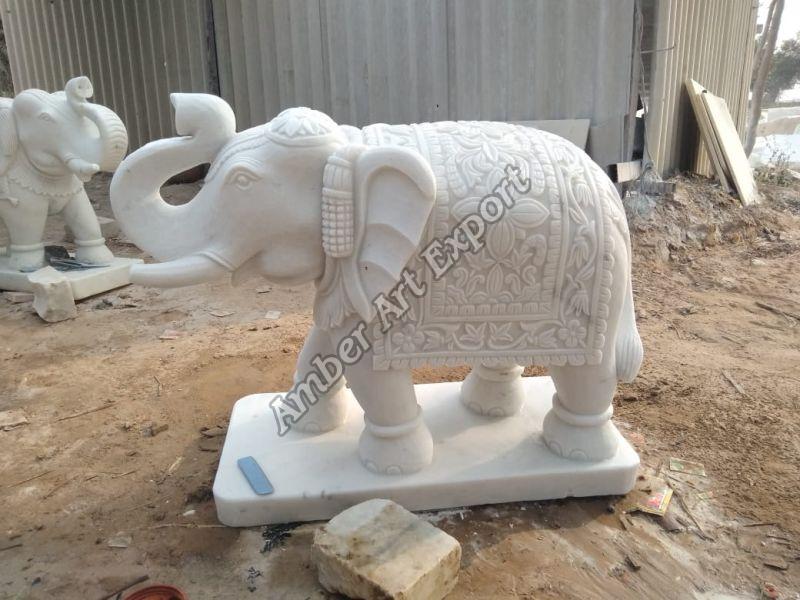 Marble Elephant Statues