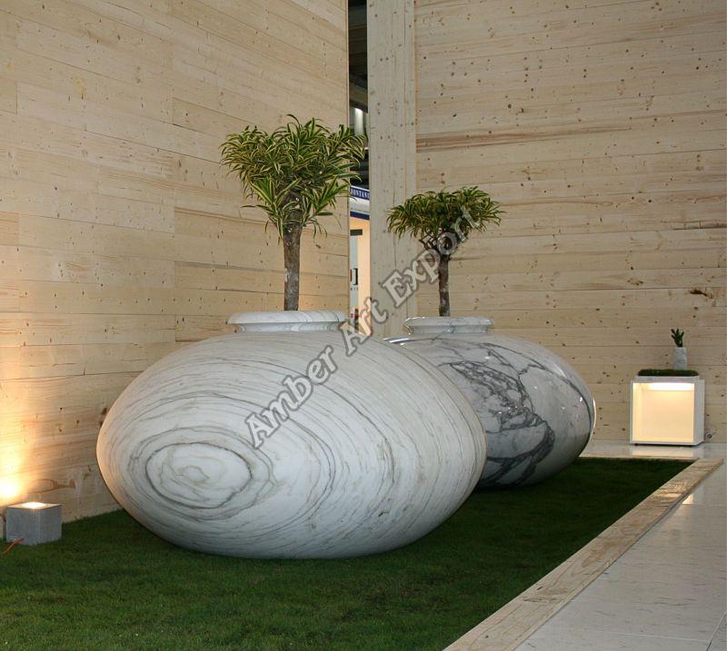 Marble Flower Pots