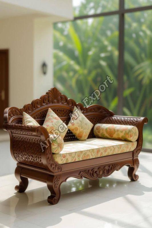 Teak Wood Carved Sofa Set