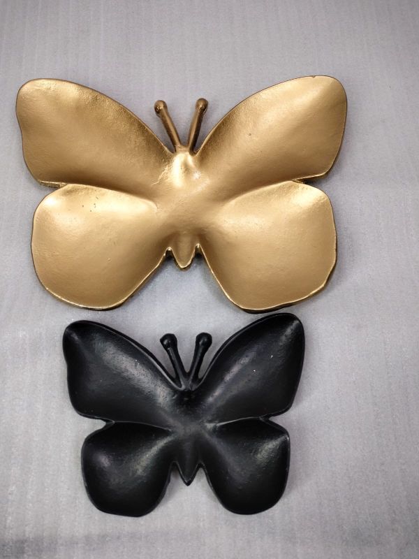 Butterfly Shaped Decorative Metal Tray Set