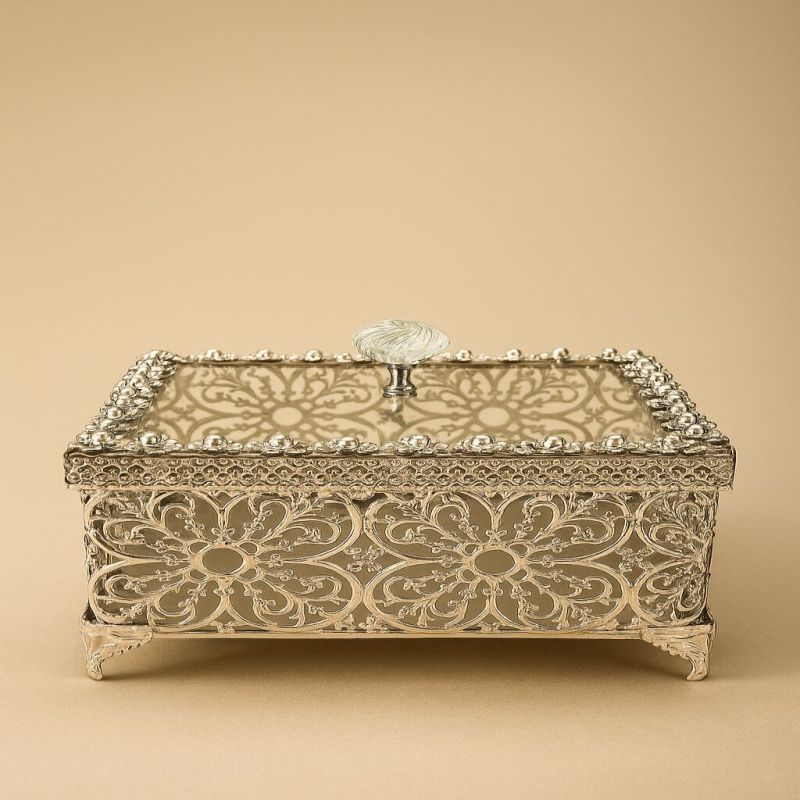 Elegant German Silver Dry Fruit Box