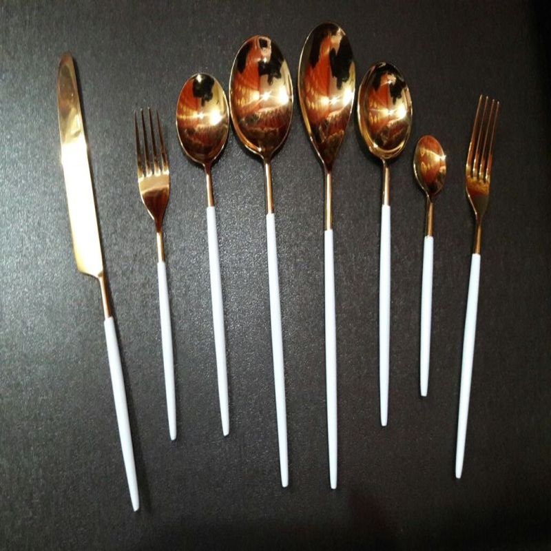 Stainless Steel Golden Pvd Coated Cutlery Set