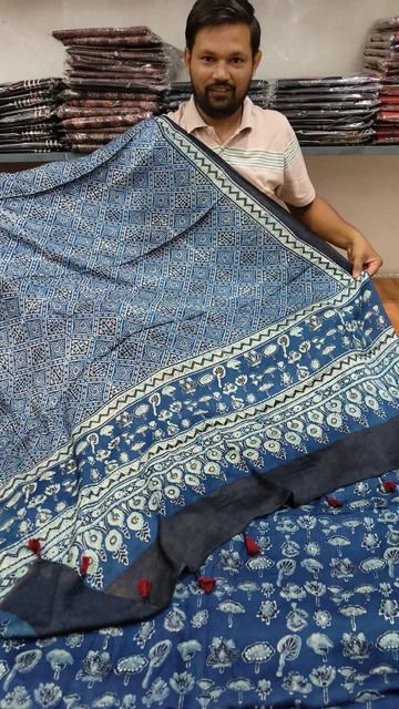 Exclusive Maheshwari Silk Unstitched Suit