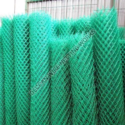 GI PVC Coated Chain Link Mesh Fence