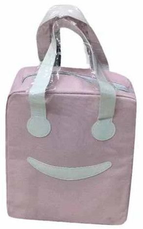 Pink Rexine Lunch Box Bag