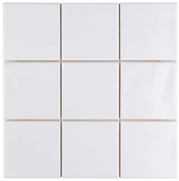Frost Grid Ceramic Tile