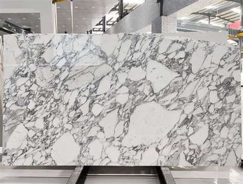 Glossy White & Grey Indian Marble Slab