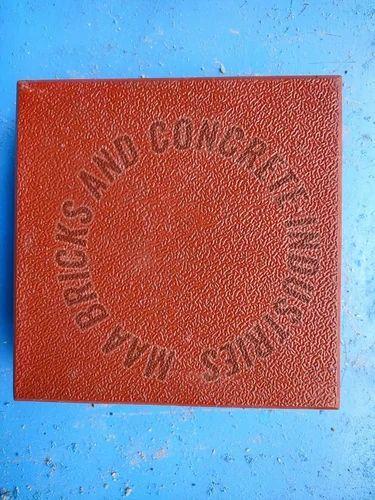 60mm Red Square Concrete Paver Blocks