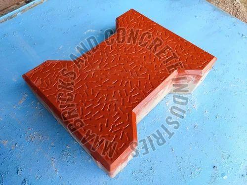 80mm Red Concrete Dumble Paver Blocks