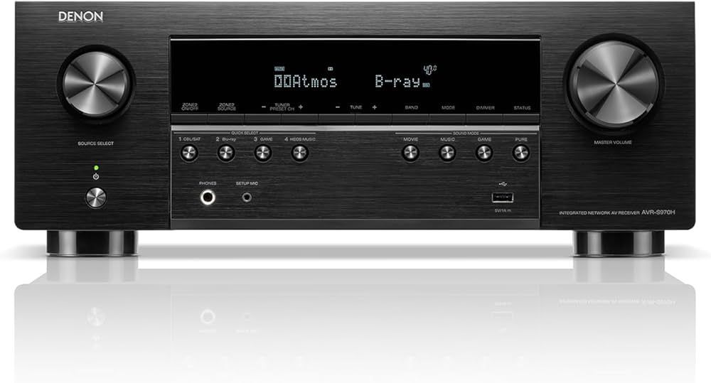 Denon AVRS970H 7.2 Channel 8K Av Receiver