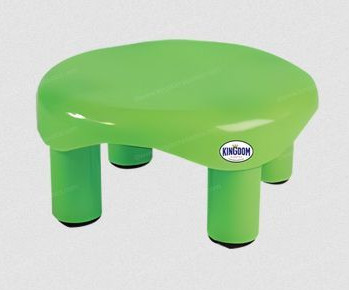 Parrot Green Plastic Bathroom Stool