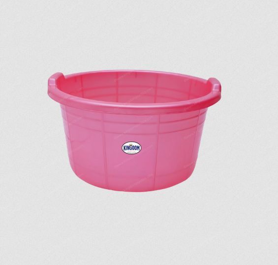 Pink Round Plastic Tub